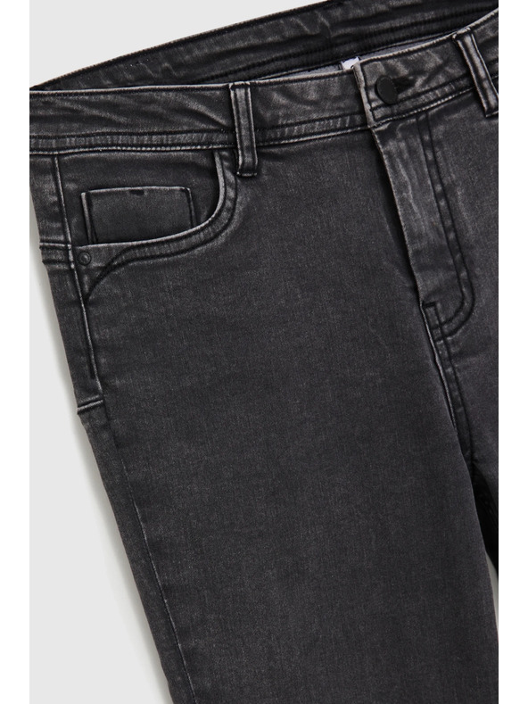 Moodo Úzke džínsy grafitové Moodo