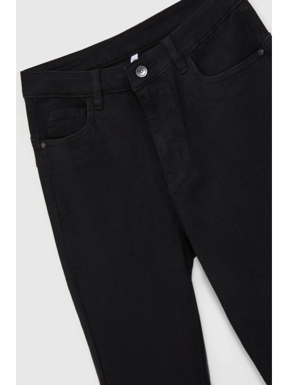 Moodo Čierne zvonové džínsy Moodo