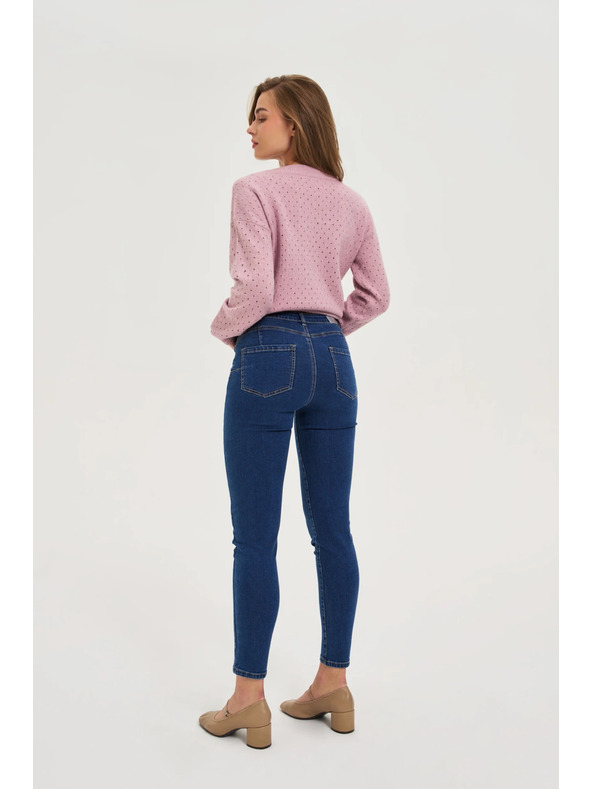 Moodo Úzke džínsy tmavé modré Moodo