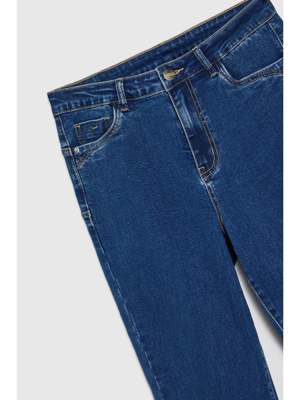 Moodo Úzke džínsy tmavé modré Moodo