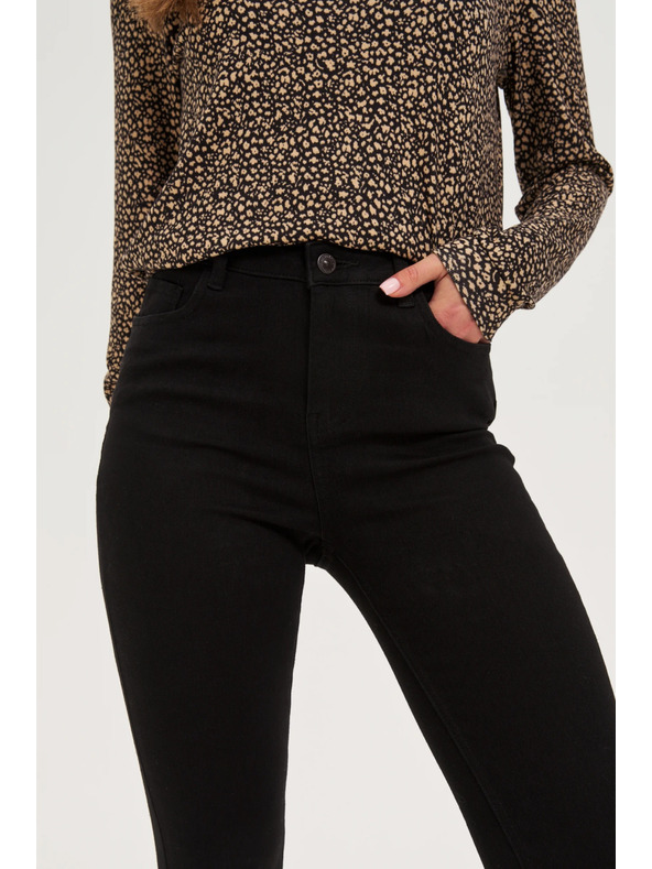 Moodo Úzke džínsy čierne Moodo