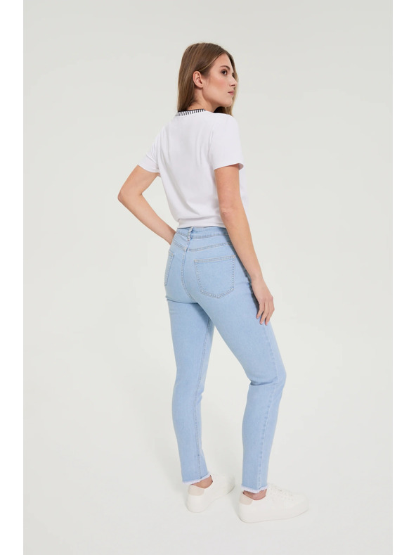 Moodo Úzke džínsy svetlomodré Moodo