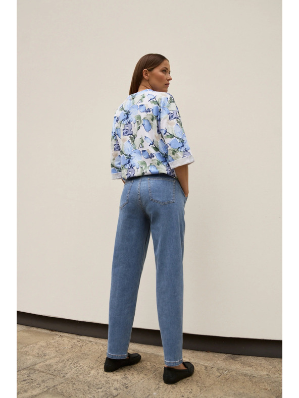 Moodo Modré džínsy s opaskom Moodo