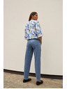 Moodo Modré džínsy s opaskom Moodo