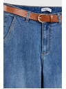 Moodo Modré džínsy s opaskom Moodo