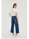 Moodo Džínsy so širokými nohavicami modré Moodo