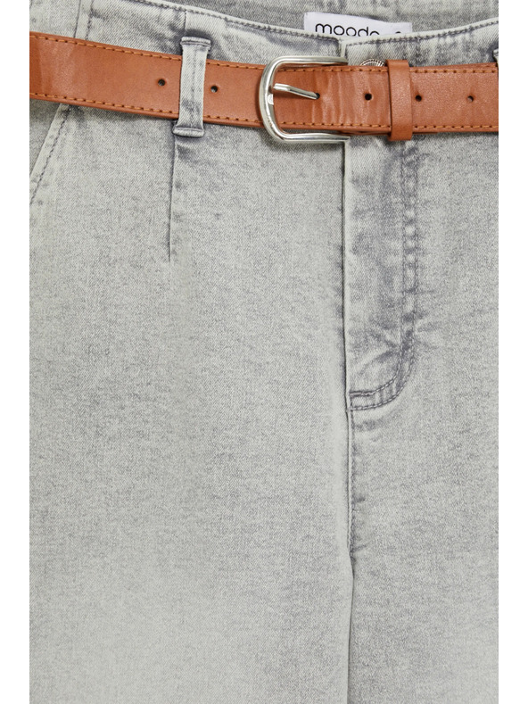 Moodo Džínsy so širokými nohavicami sivé Moodo