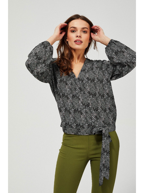 Moodo Košeľa s hlbokým výstrihom Moodo