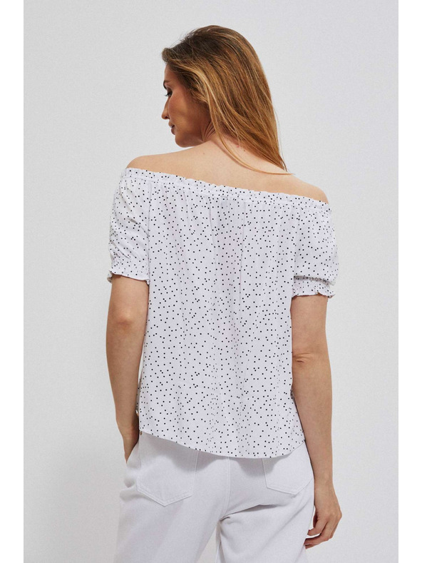Moodo Biela blúzka v štýle Spanish Moodo
