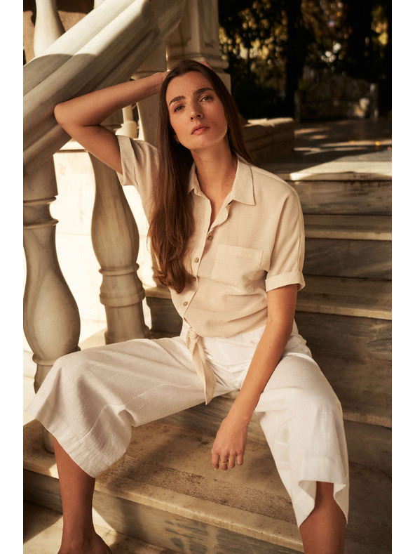 Moodo Blúzka so zaväzovaním a pieskovou vreckou Moodo