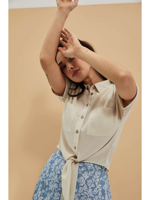 Moodo Blúzka so zaväzovaním a pieskovou vreckou Moodo