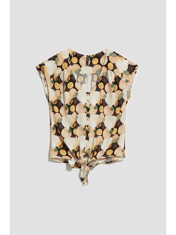 Moodo Košeľová blúzka so zaviazaním Moodo