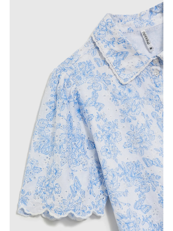 Moodo Bavlnená blúzka biela Moodo