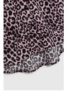 Moodo Viskózová košeľa s leopardím vzorom ružová Moodo