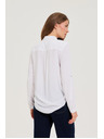 Moodo Biela viskózová košeľa Moodo