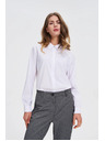 Moodo Biela košeľa s golierom Moodo