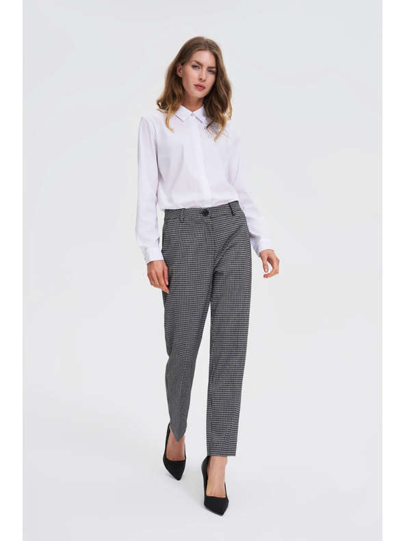 Moodo Biela košeľa s golierom Moodo