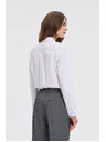Moodo Biela košeľa s golierom Moodo