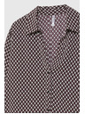 Moodo Vzorovaná košeľa bordó Moodo