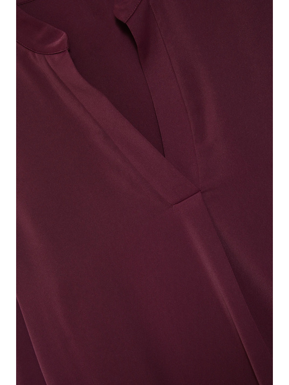 Moodo Elegantná košeľa burgundská Moodo