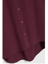 Moodo Viskózová košeľa vínová Moodo