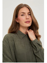 Moodo Olivová viskózová košeľa Moodo