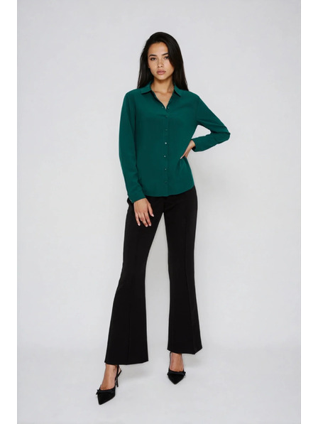 Moodo Zelená viskózová košeľa Moodo