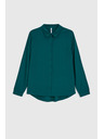 Moodo Zelená viskózová košeľa Moodo