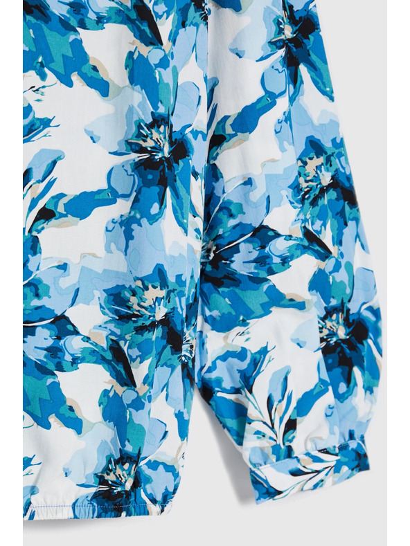 Moodo Vzorovaná košeľa modrá Moodo