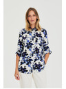 Moodo Biela kvetinová košeľa Moodo