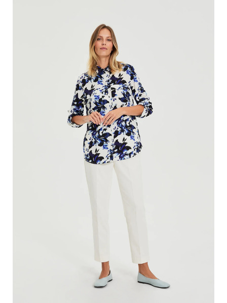 Moodo Biela kvetinová košeľa Moodo