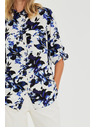 Moodo Biela kvetinová košeľa Moodo