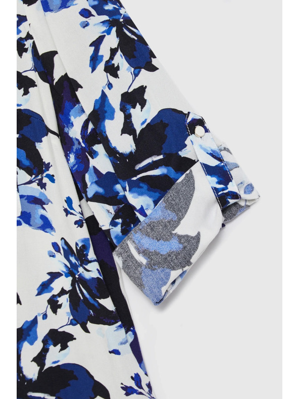 Moodo Biela kvetinová košeľa Moodo