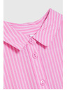 Moodo Ružová pruhovaná košeľa Moodo