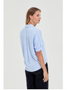 Moodo Svetlomodrá pruhovaná košeľa Moodo