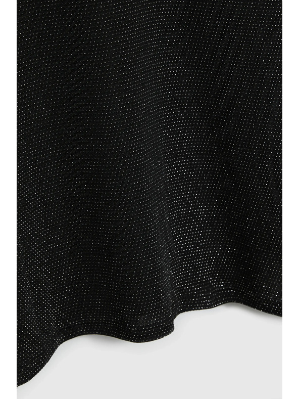 Moodo Blúzka na nosenie dvoma spôsobmi čierna Moodo