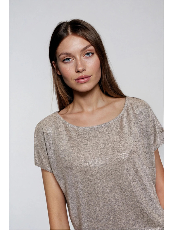 Moodo Lesklý top strieborný Moodo