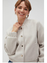 Moodo Béžová dámska bomber bunda Moodo