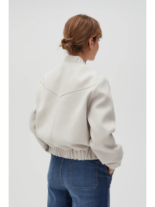 Moodo Béžová dámska bomber bunda Moodo