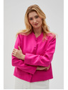 Moodo Bunda na gombíky fuchsiová Moodo