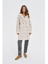 Moodo Kabát kocka béžový Moodo