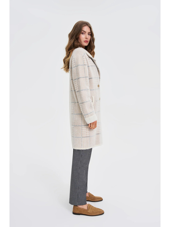 Moodo Kabát kocka béžový Moodo