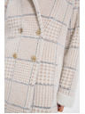 Moodo Kabát kocka béžový Moodo