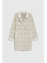 Moodo Kabát kocka béžový Moodo