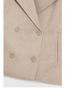 Moodo Krátky béžový kabát Moodo
