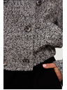 Moodo Krátky čiernobiely kabát Moodo