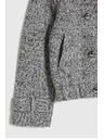 Moodo Krátky čiernobiely kabát Moodo