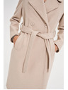 Moodo Kabát s páskom béžový Moodo
