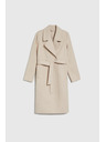 Moodo Kabát s páskom béžový Moodo