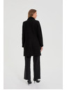 Moodo Dvojradový kabát čierny Moodo